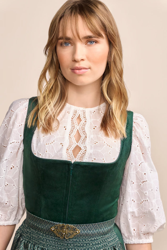 Kruger Long Dirndl 2pcs. 70cm "Alisha" green