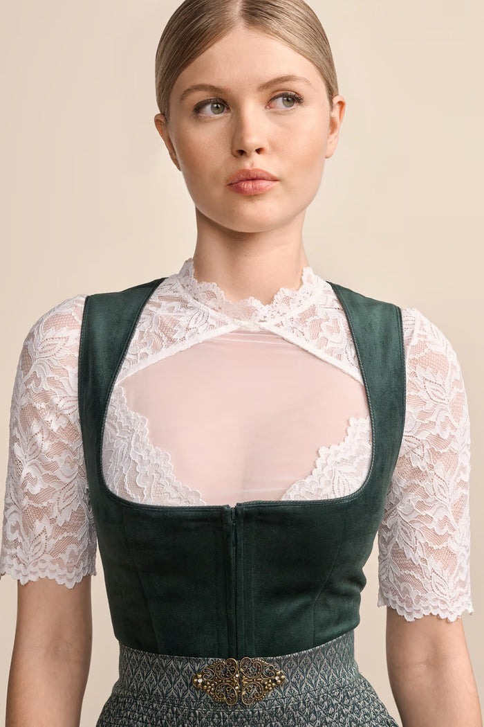 Kruger Long Dirndl 2pcs. 70cm "Alisha" green