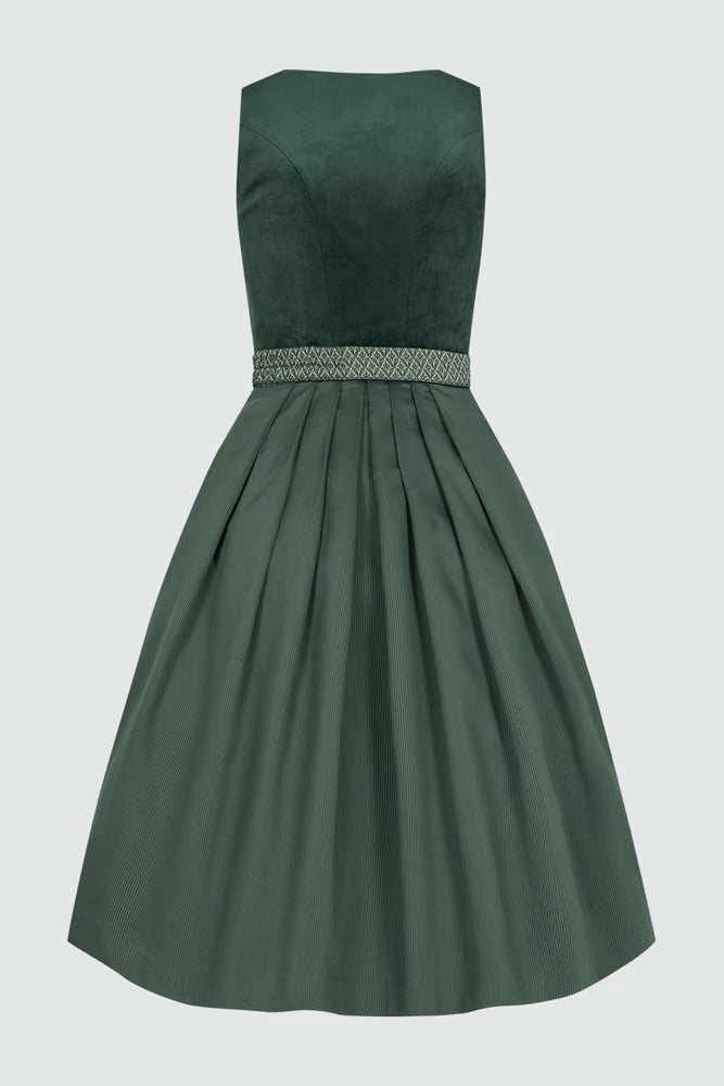 Kruger Long Dirndl 2pcs. 70cm "Alisha" green