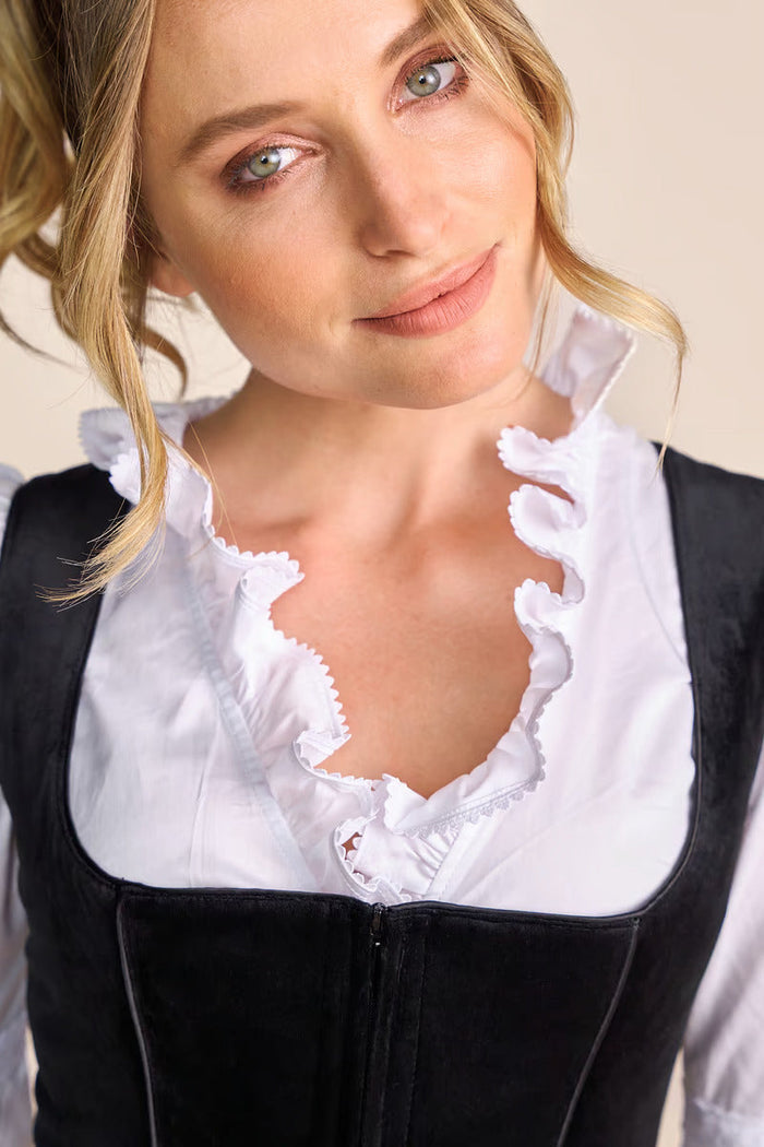 Kruger Long Dirndl 2pcs. 70cm "Lona" black (size 38)