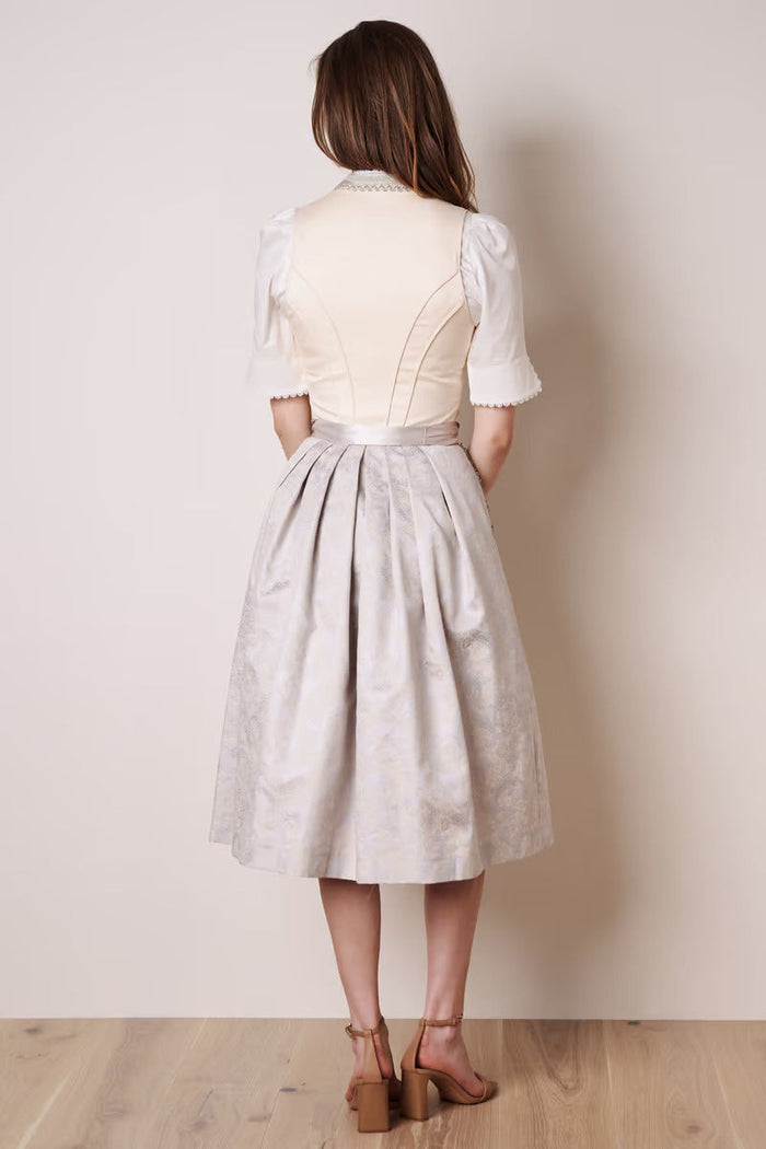 Kruger Long Dirndl 2pcs. 70cm "Monique" beige (36)