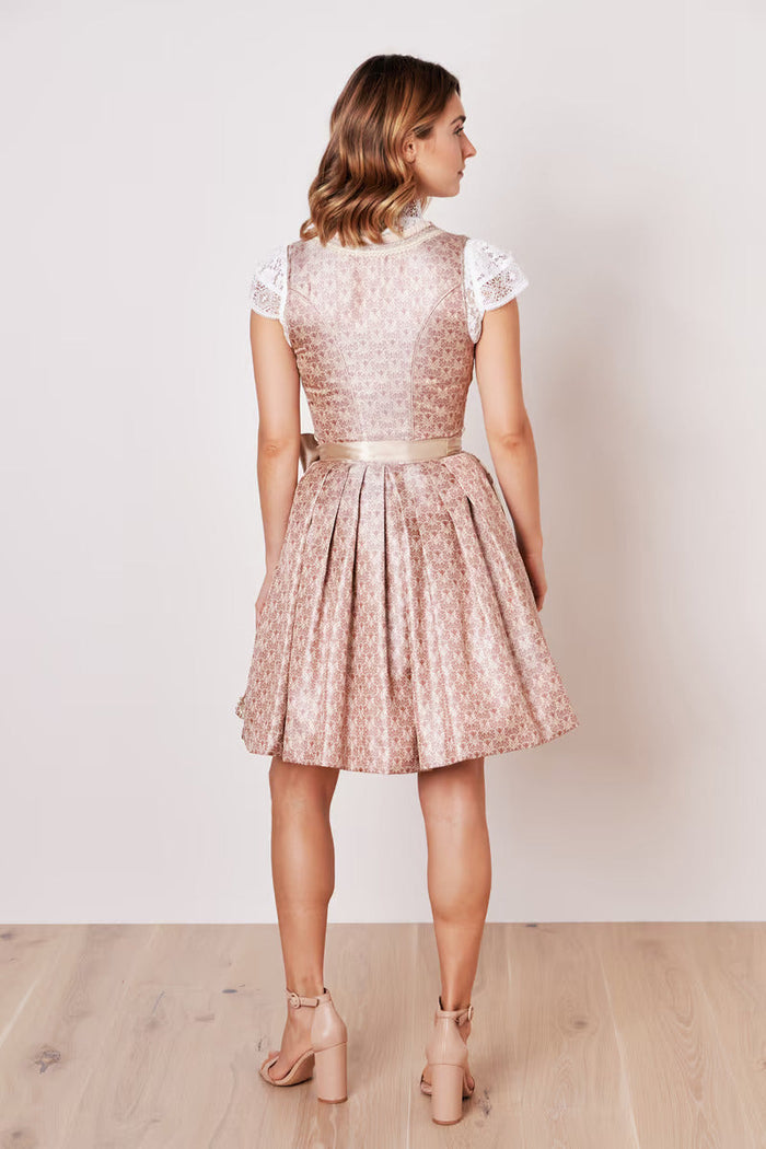 Kruger Mini Dirndl 2pcs. 50cm "Elenor" pink (42)