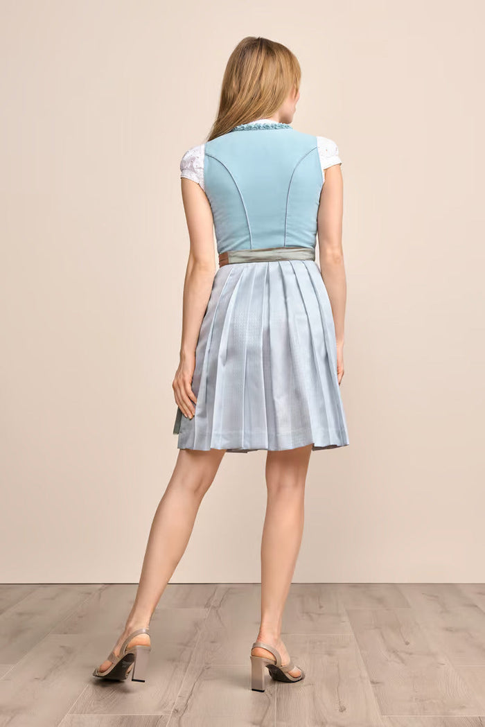 Kruger Mini Dirndl 2pcs. 50cm "Emmeline" blue (34)