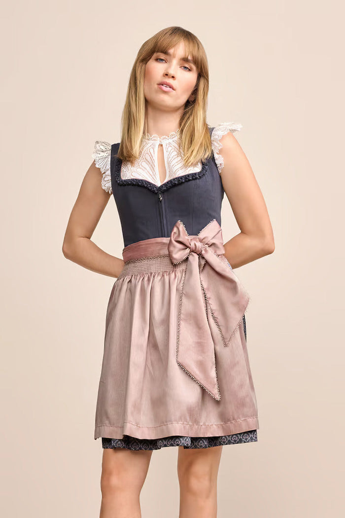 Kruger Mini Dirndl 2pcs. 50cm "Jalisa" gray