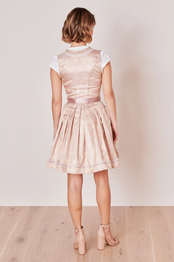 Kruger Mini Dirndl 2pcs. 50cm "Kailia" pink