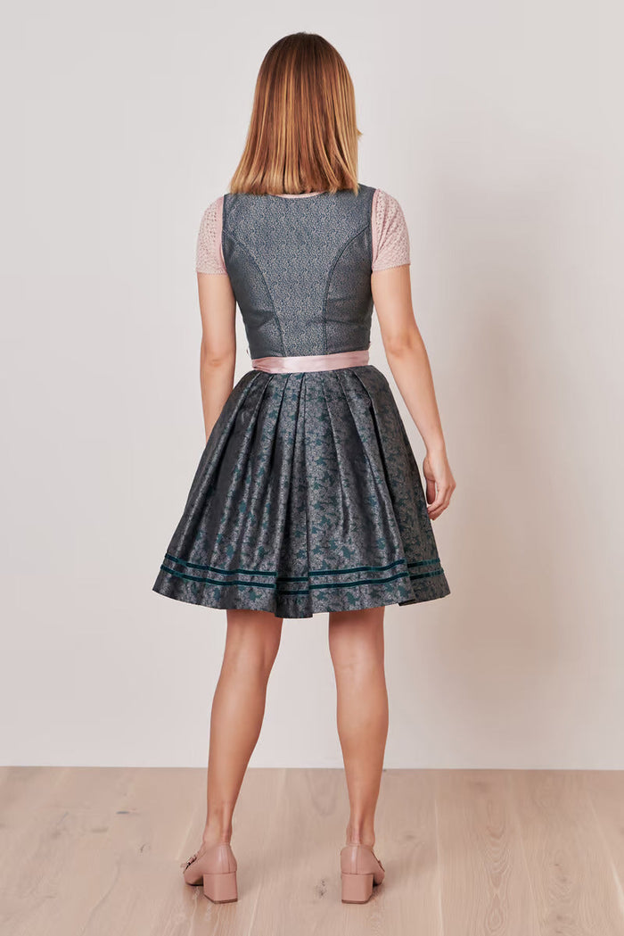Kruger Mini Dirndl 2pcs. 50cm "Kalena" green