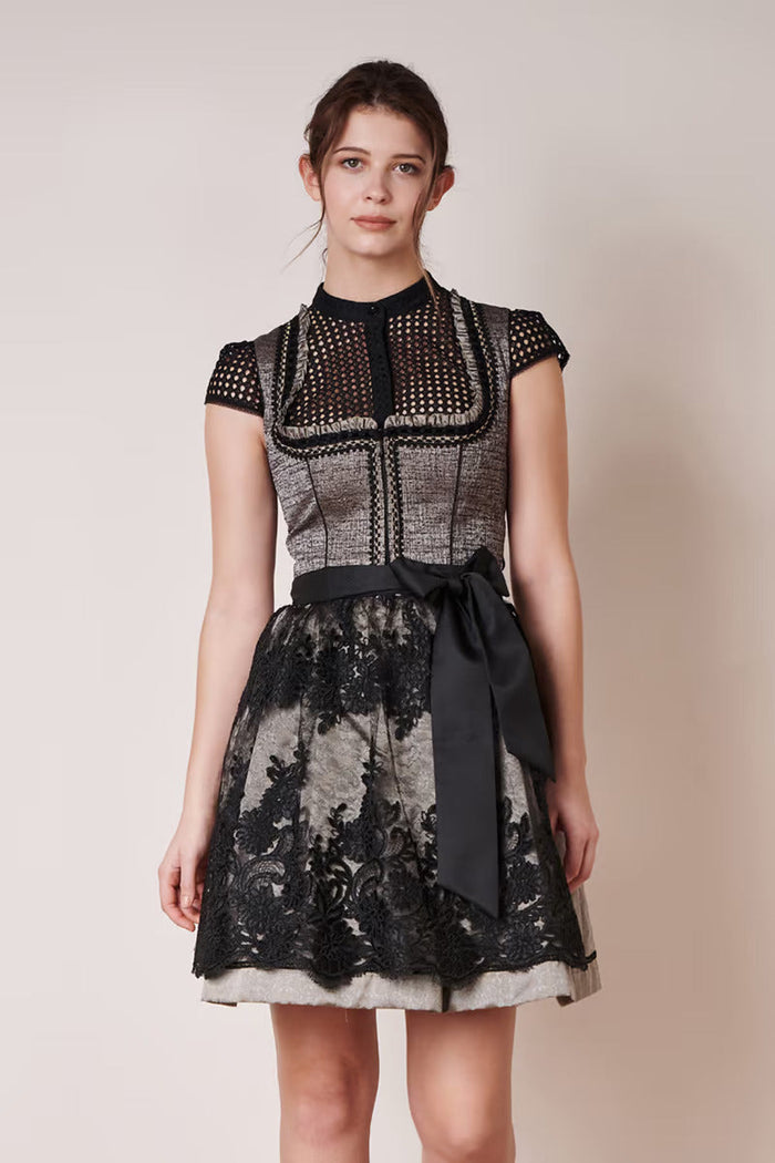 Kruger Mini Dirndl 2pcs. 50cm "Loreen" black (40) closeout