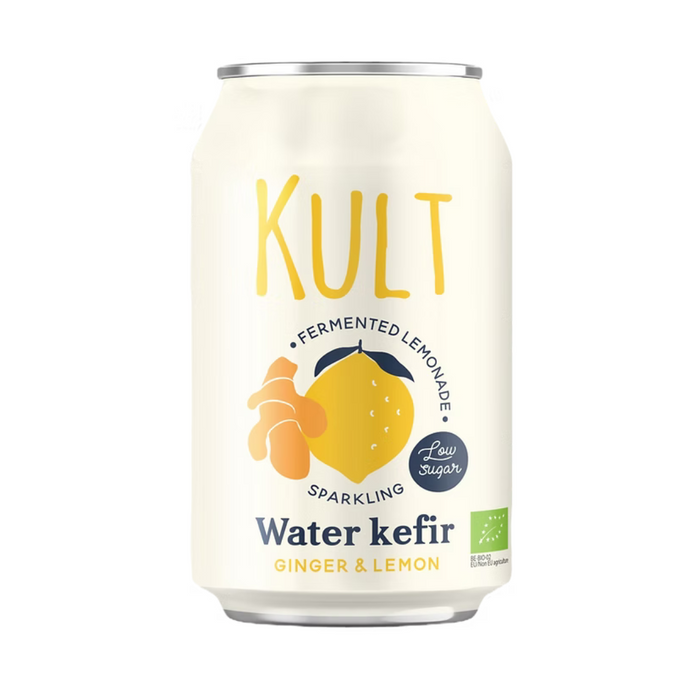 KULT Water Kefir Ginger & Lemon Organic 330ml
