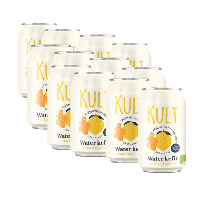 KULT Water Kefir Ginger & Lemon Organic 330ml