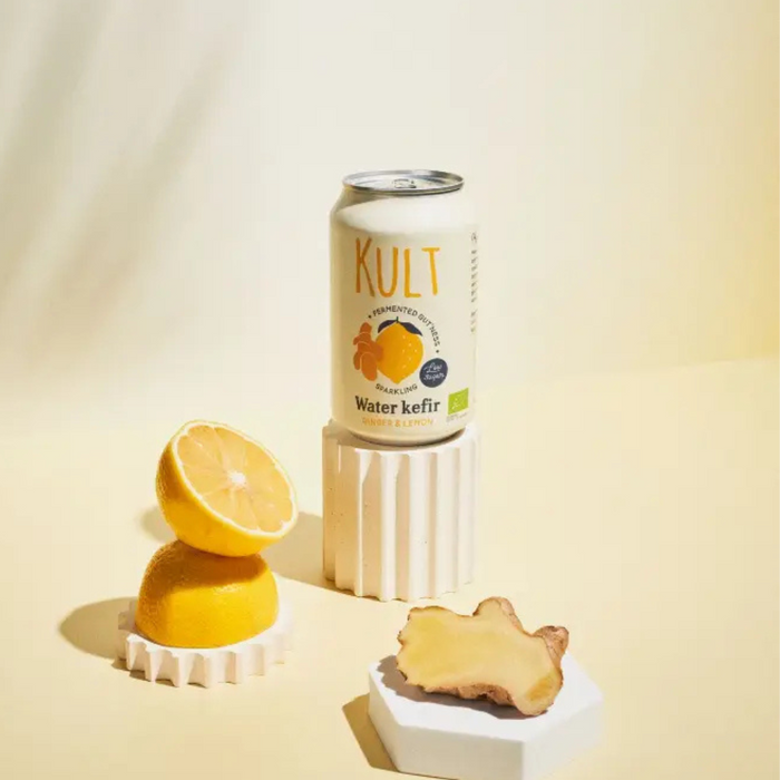 KULT Water Kefir Ginger & Lemon Organic 330ml