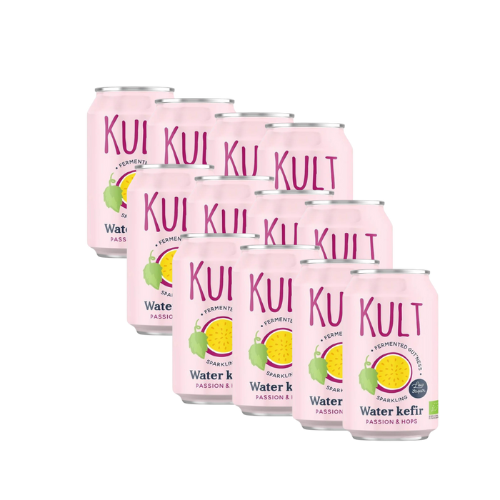 KULT Water Kefir Passion & Hops Organic 330ml