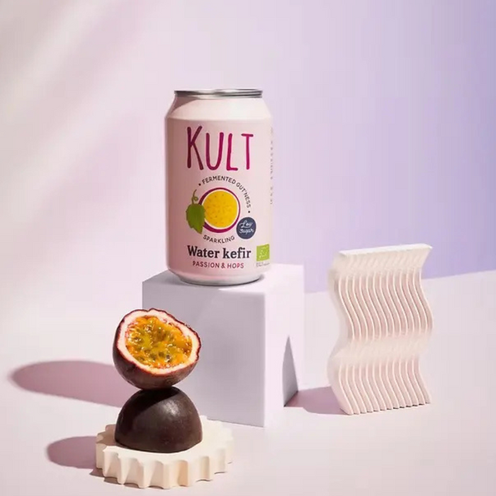KULT Water Kefir Passion & Hops Organic 330ml
