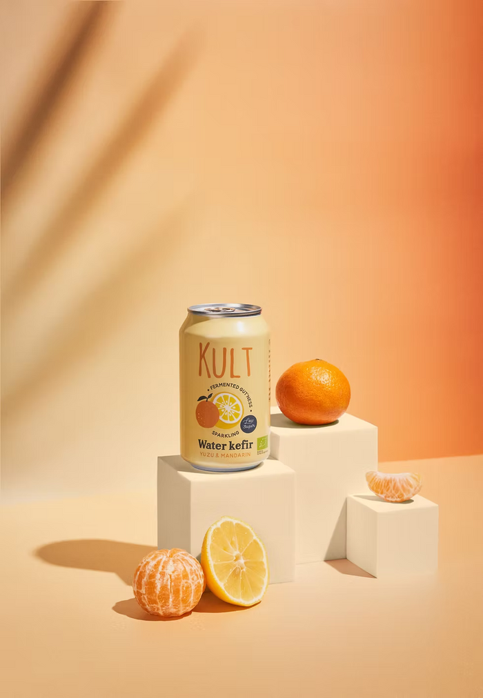 KULT Water Kefir Yuzu & Mandarin Organic 330ml