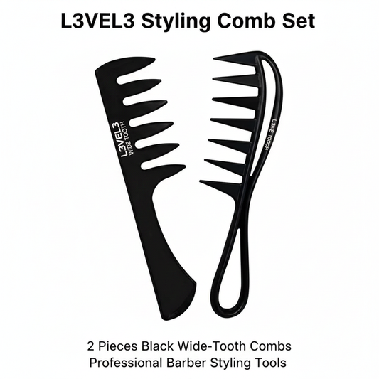 L3VEL3 Styling Comb Set 2 Pieces