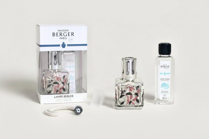 Lampe Berger - Gift Set Leaves Glacon Lamp with Ocean Breeze Fragrance - 314806