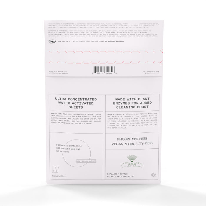 Laundry Detergent Strips (sold as case of 10)- Summer Rain
