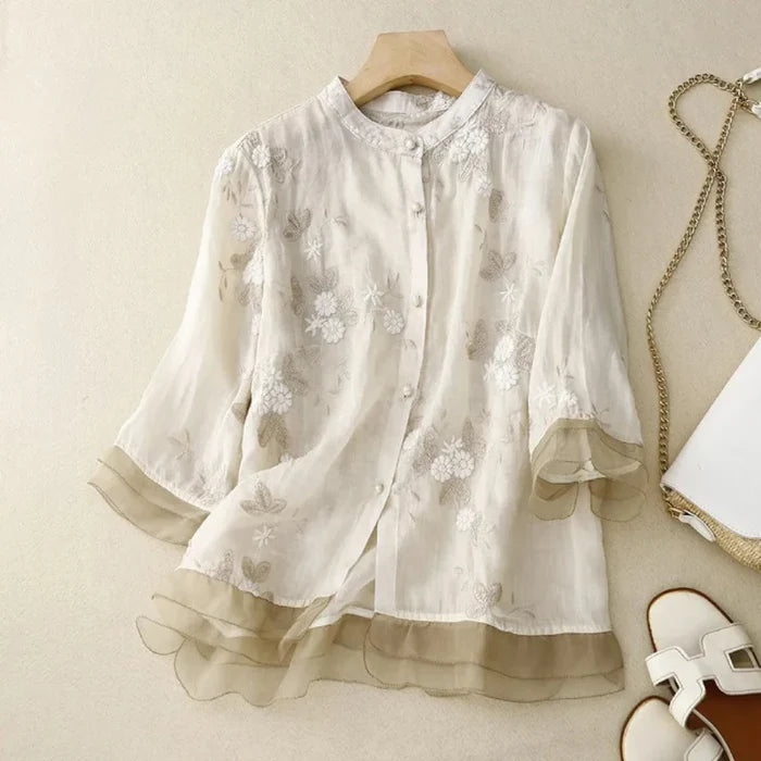 Lauri - Blouse brodée