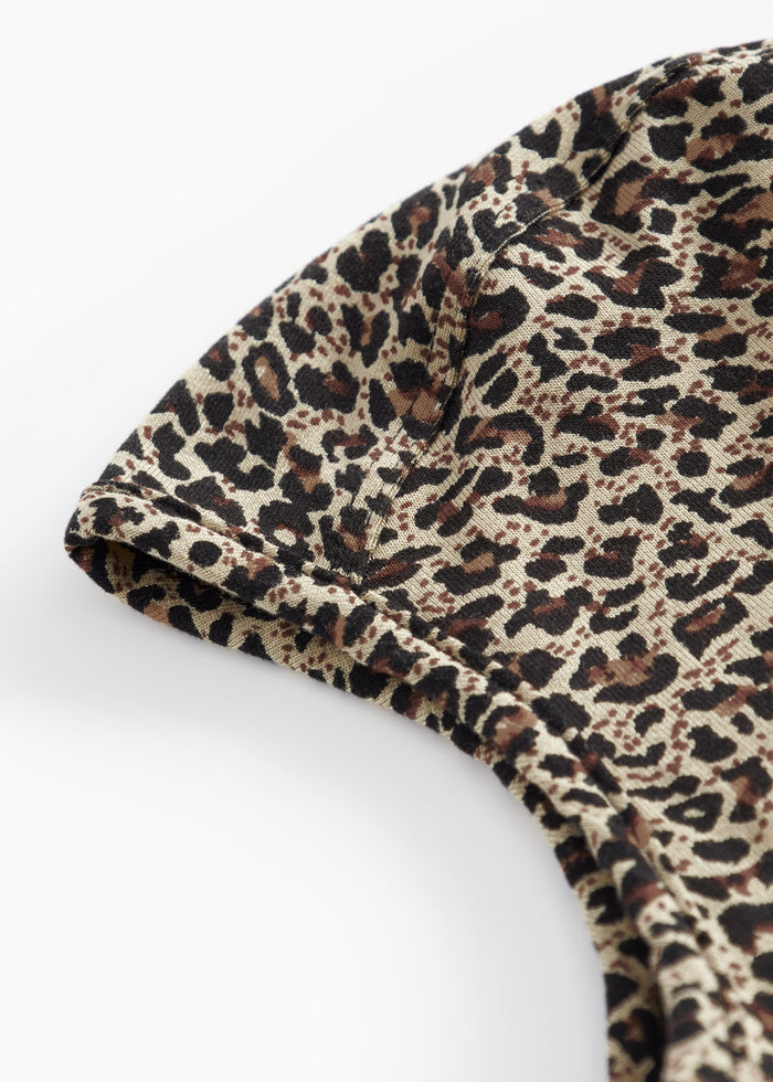 Elephant hat in leopard print