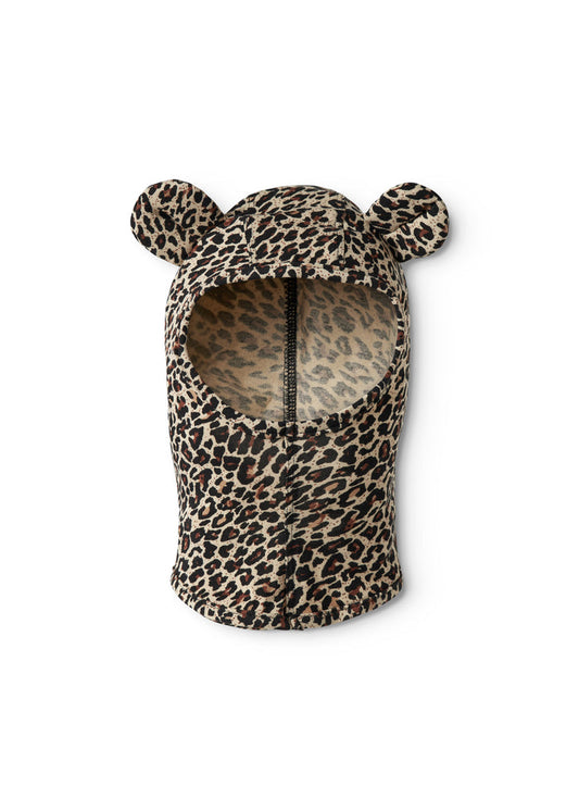 Elephant hat with leopard print ears