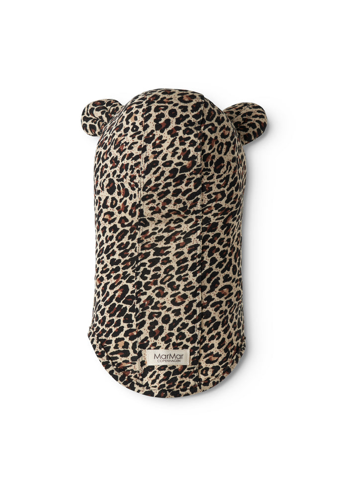 Elephant hat with leopard print ears