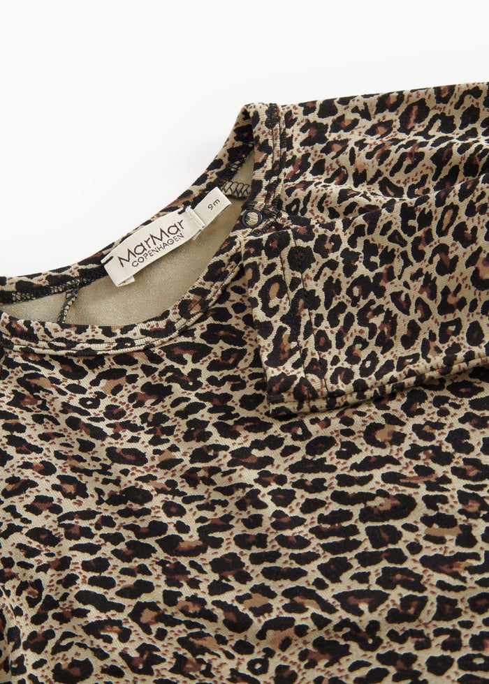 Baby bodystocking in leopard print