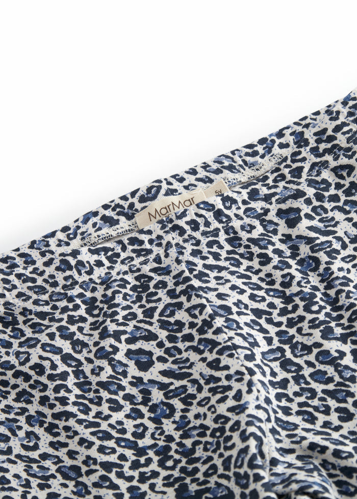 Blue leopard leggings for children