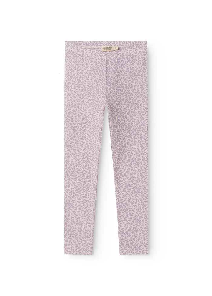 Leo Leg leggings in light purple with all-over leo-leopard pattern.