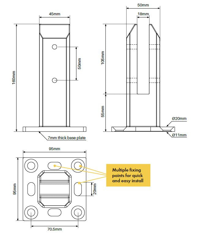 Base plated pool spigot DOUBLE FRICTION Includes domical cover - Image 2