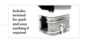 Square Core drill pool spigot DOUBLE FRICTION, 2205 Stainless Steel - Image 2