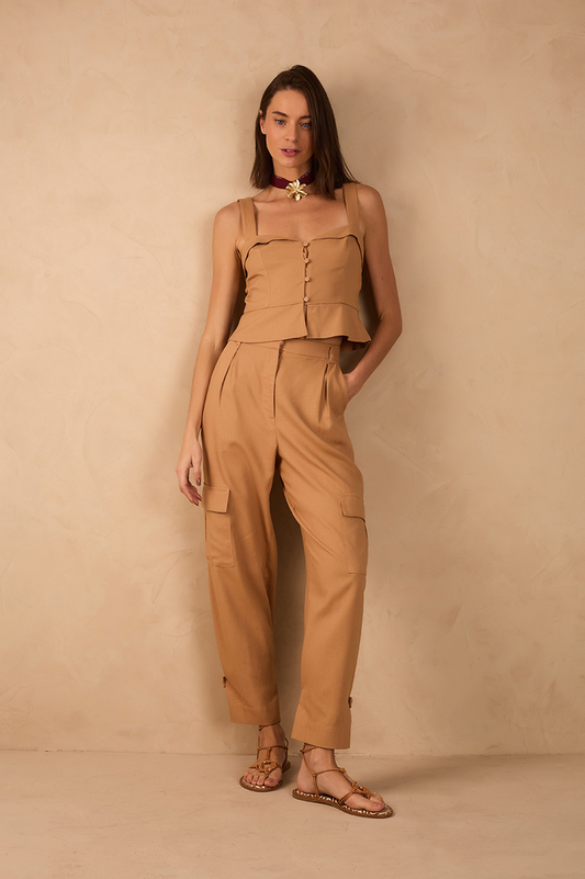 Linen Side Pocket Pants_1
