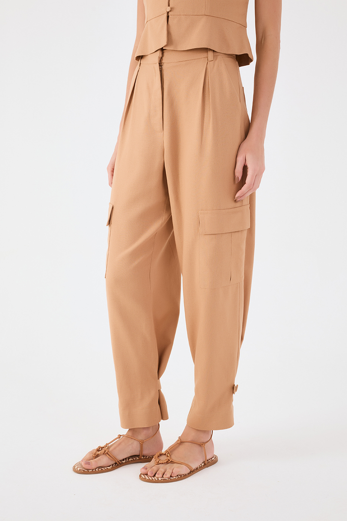 Linen Side Pocket Pants
