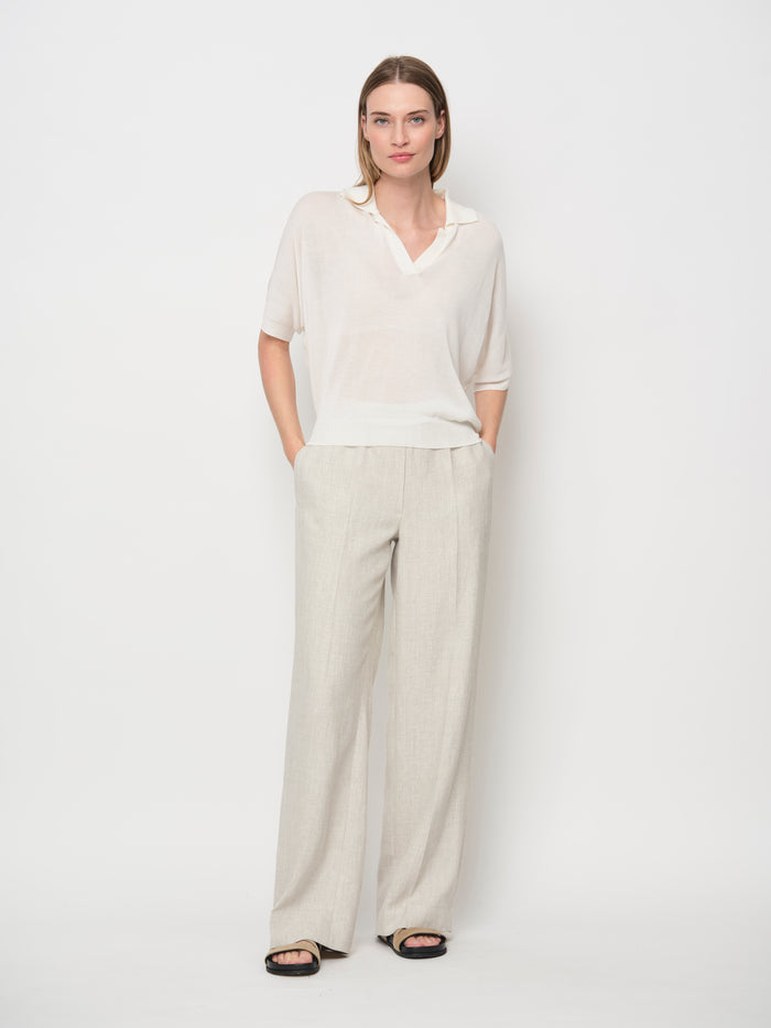 Linen Wide Leg Trousers