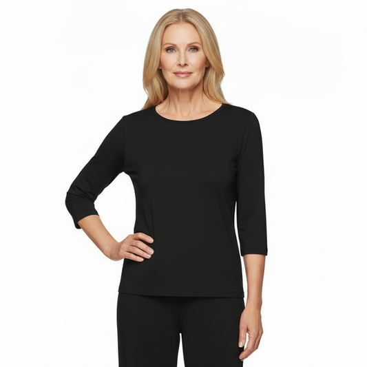 Lior Paris Soft Knit Pant Set in Black - ZIA-BLK