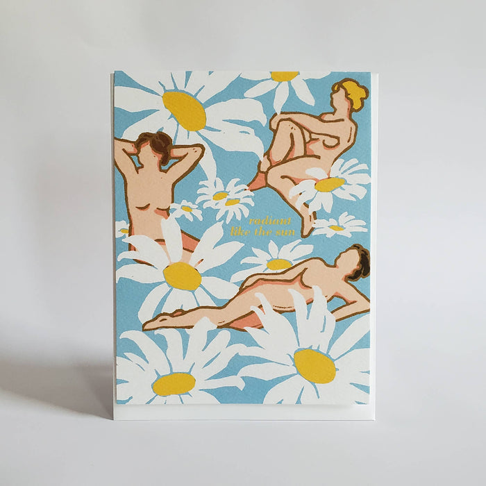 Little Green - Radiant Like the Sun Encouragement Friendship Greeting Card