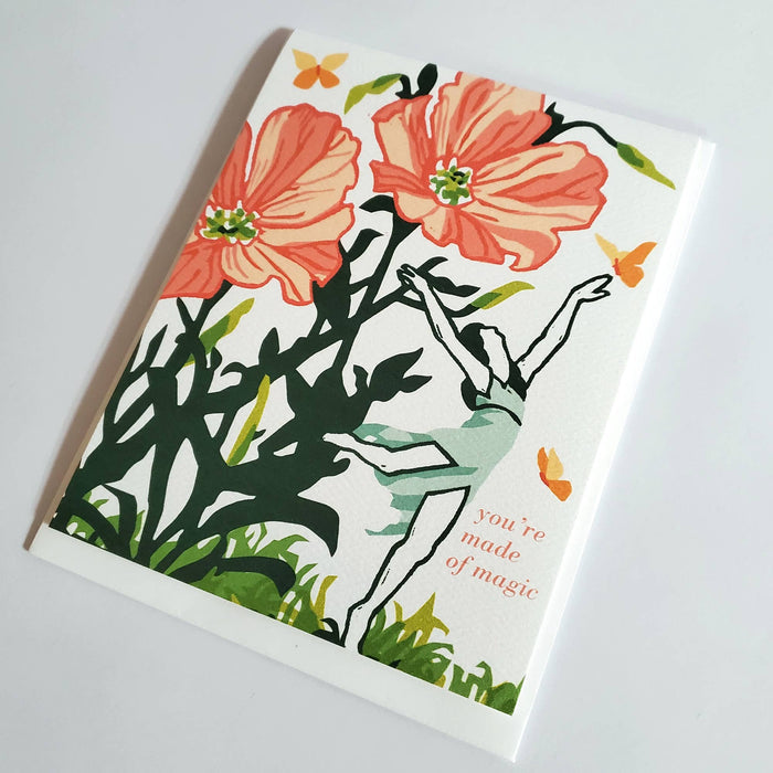 Little Green - You're Made of Magic Fairy Dance Birthday Greeting Card