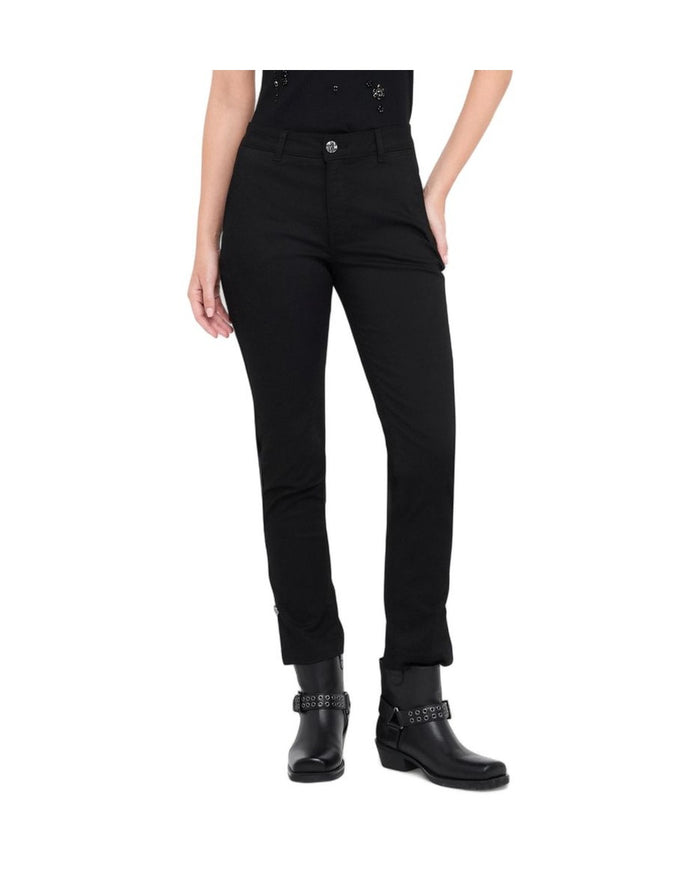 Liu Jo Black Cotton Dress Pants