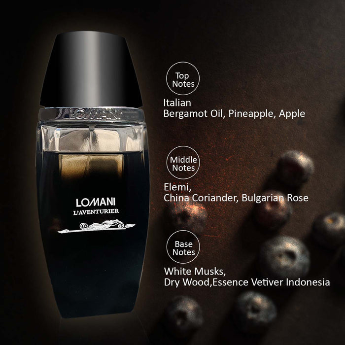 Lomani L'aventurier Perfume For Men, 100ml Long Lasting