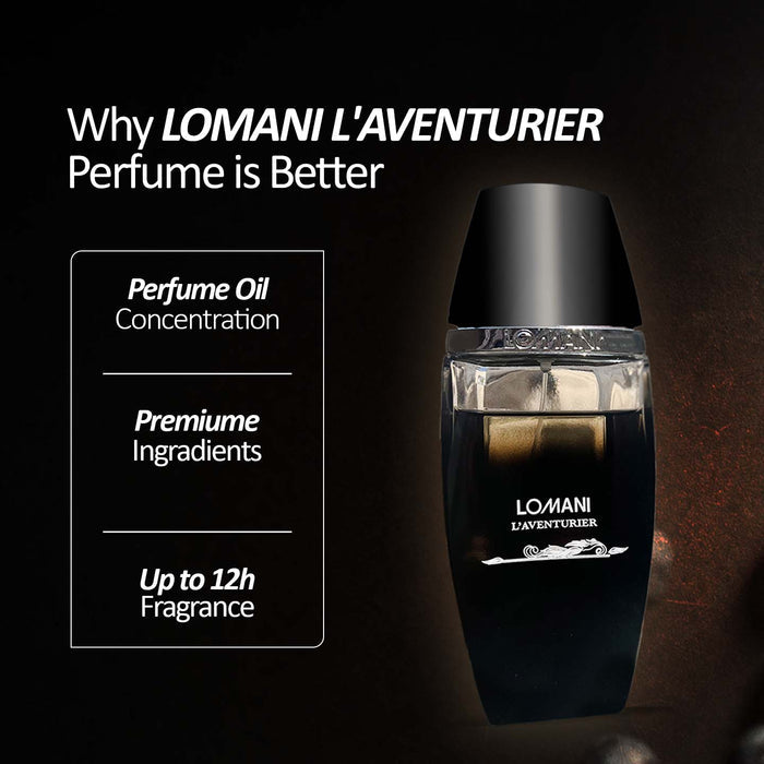 Lomani L'aventurier Perfume For Men, 100ml Long Lasting