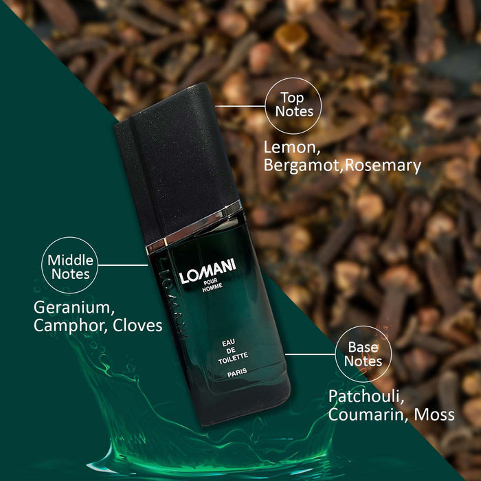 Lomani Pour Homme EDT Perfume For Men, 100ml Long Lasting