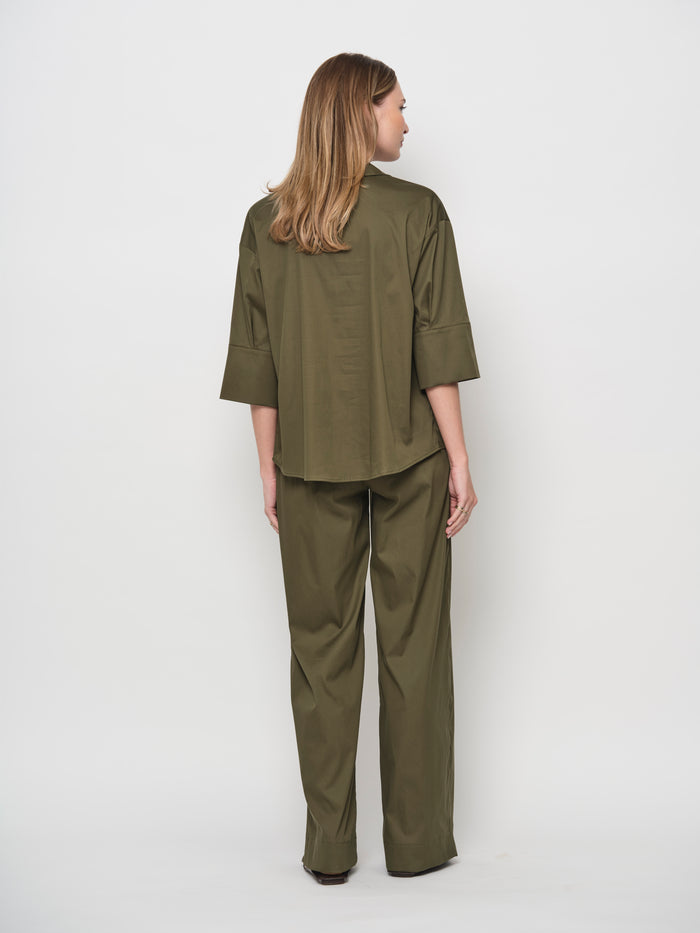 Long Cotton Wide Pants