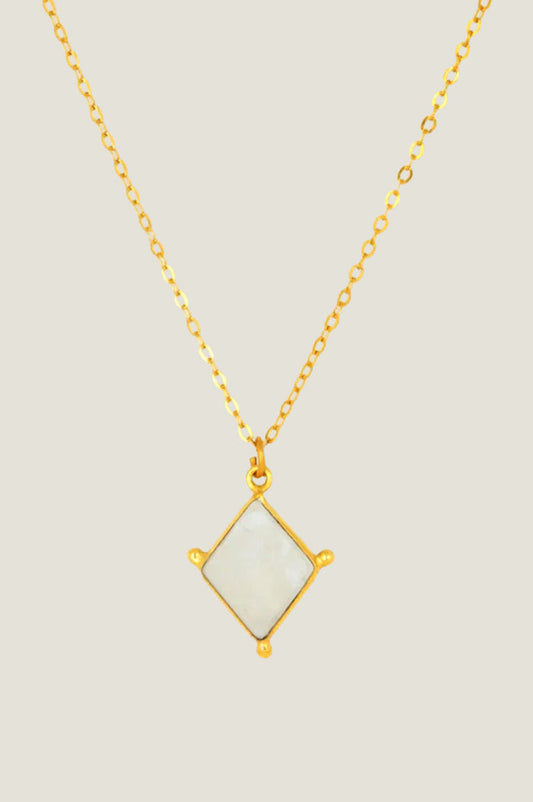 Lyra necklace | Gold/White