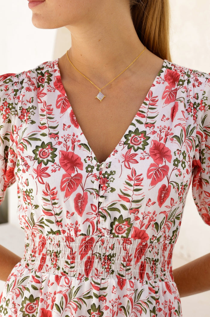 Lyra necklace | Gold/White