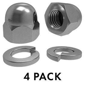 M12 dome nut PACK OF 4 - SS316 - Image 1