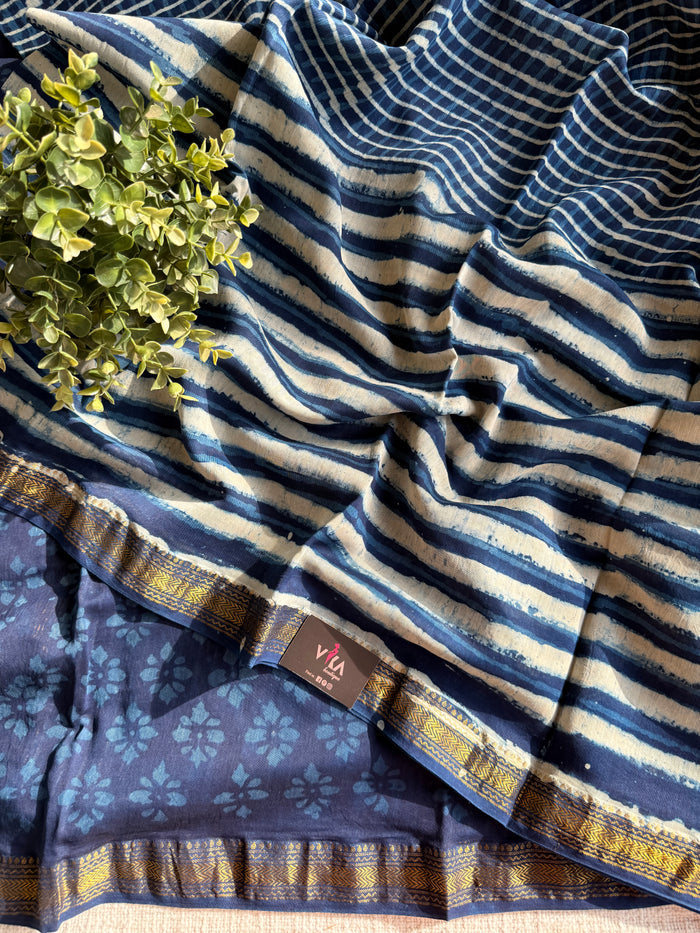 Maheswari border chanderi saree