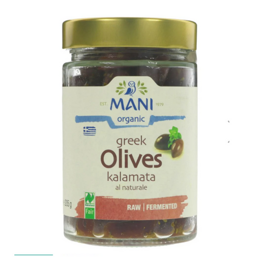 Mani Organic Kalamata Olives al Naturale 205g