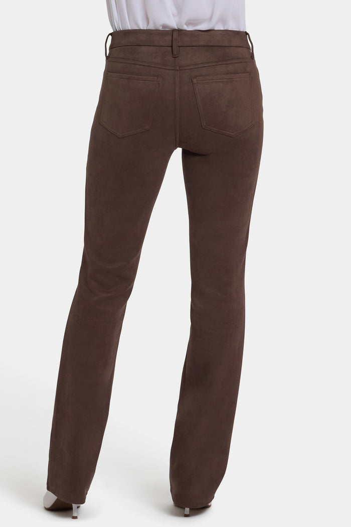 Marilyn Straight Pants In Petite - Coffee Bean