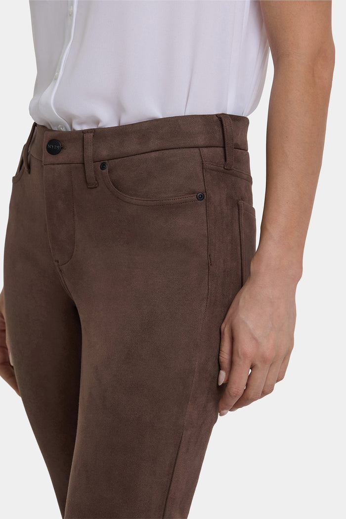 Marilyn Straight Pants In Petite - Coffee Bean