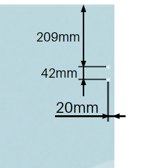 Master range sq. post/wall to glass latch kit SS316 - Image 3
