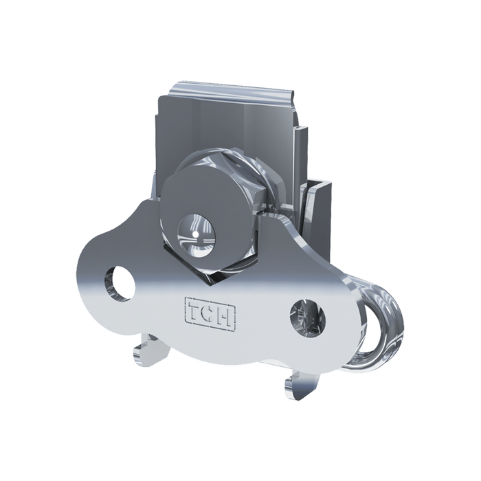 Medium Steel with a Zinc Finish Twist Catch shown on its own.
