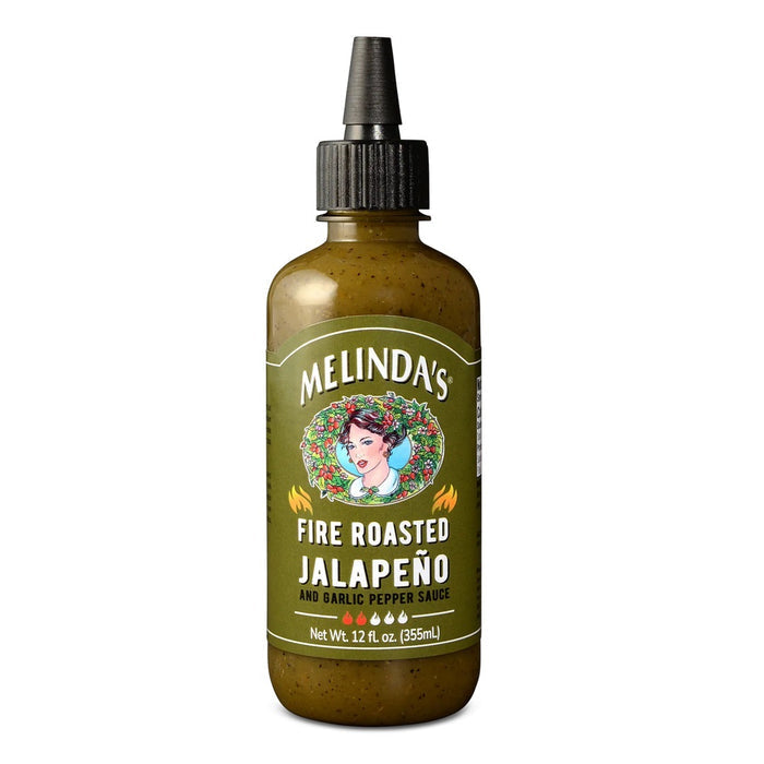 Melinda's Fire Roasted Jalapeno & Garlic Pepper Sauce - 355ml (12oz)